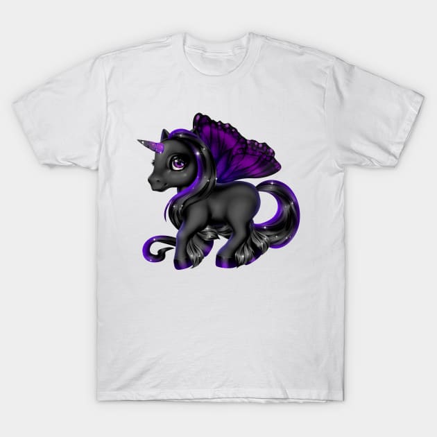 Unicorn with Butterfly Wings T-Shirt by FUNNY LIFE